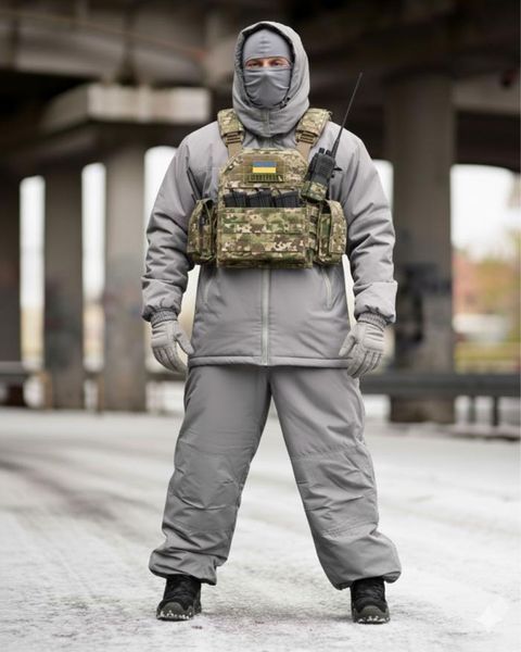 Костюм OBLIVION Level 7 Куртка з капюшоном + Штани сірий розмір S-M buy60497frs-S-M фото