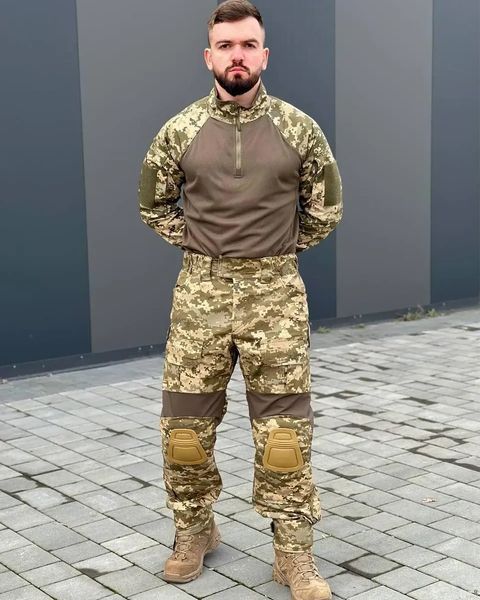 Костюм R-Military 3в1 Куртка та Штани з наколінниками + Убакс піксель розмір M for00693frs-M фото