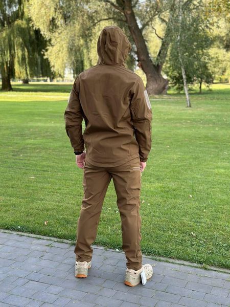 Костюм Softshell на флісі Куртка з капюшоном + Штани койот розмір 2XL for00684frs-2XL фото