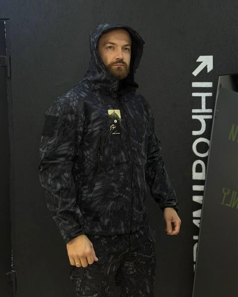 Костюм Piton SoftShell на флісі Куртка + Штани чорний розмір L for04155frs-L фото