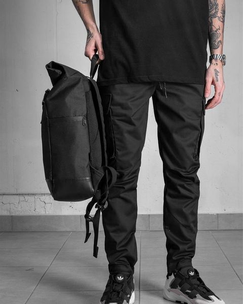 Рюкзак Rolltop 30л Without з принтом AMG чорний 42х 26 см wb8049992frs фото