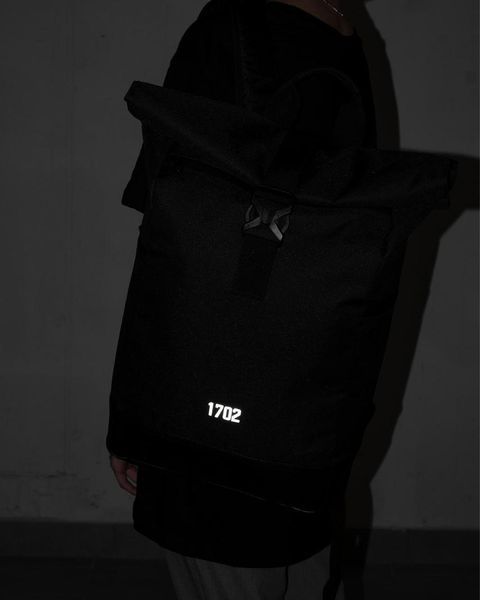 Жіночий Рюкзак Rolltop 30л Without Reflective з принтом 1702 чорний 42 х 26 см wb8048907frs фото