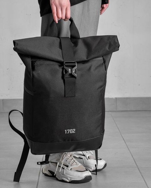 Жіночий Рюкзак Rolltop 30л Without Reflective з принтом 1702 чорний 42 х 26 см wb8048907frs фото