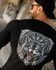 Лонгслів на флісі з принтом Wolf чорний розмір M buy97323frs-M фото 7