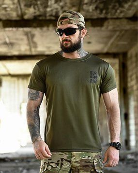 Футболка Born Of War Coolmax з принтом Welcome to Ukraine олива розмір S buy96459frs-S фото