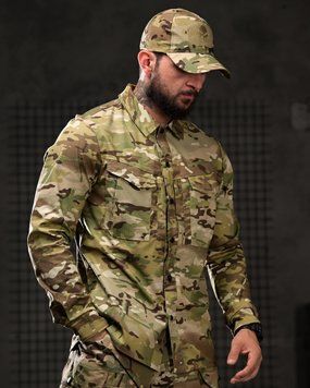 Тактичний Кітель 7.62 Tactical з липучками під шеврони мультикам розмір S buy96853frs-S фото