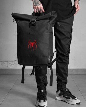 Рюкзак Rolltop 30л Without з принтом Spider Man чорний 42х 26 см wb8055262frs фото