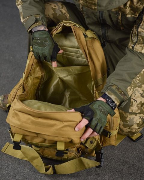 Рюкзак 55 л Bresh Cordura 1000D койот розмір 50х32,5х34 см buy11931frs фото