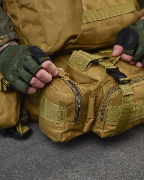 Рюкзак 55 л Bresh Cordura 1000D койот розмір 50х32,5х34 см buy11931frs фото