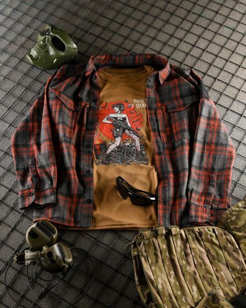 Футболка Coolmax з принтом Born Of War койот розмір S buy96188frs-S фото