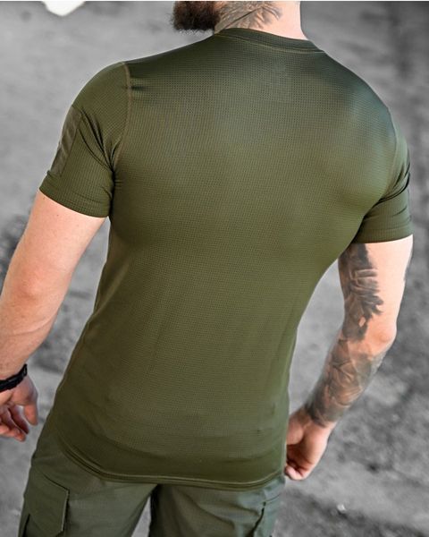 Тактична Футболка Samuray Cooltuch з липучками під шеврони олива розмір XL buy87487frs-XL фото