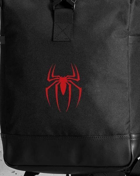 Рюкзак Rolltop 30л Without з принтом Spider Man чорний 42х 26 см wb8055262frs фото