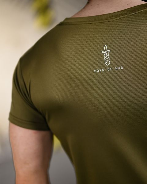 Футболка Born Of War з принтом Це Наша Посадка олива розмір S buy96210frs-S фото