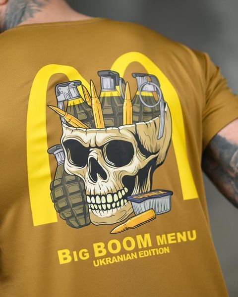 Футболка Selion Coolmax з принтом Big Boom Menu койот розмір M buy95272frs-M фото