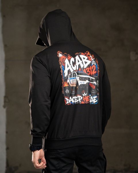 Худі Trenash з принтом Acab чорне розмір M buy97097frs-M фото