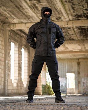 Форма Поліція Dementioz SoftShell на флісі Куртка + Штани чорна розмір S buy97508frs-S фото