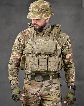 Плитоноска Single Sword Cordura 1000D із системою Molle та 7-ма Підсумками піксель buy191032frs фото