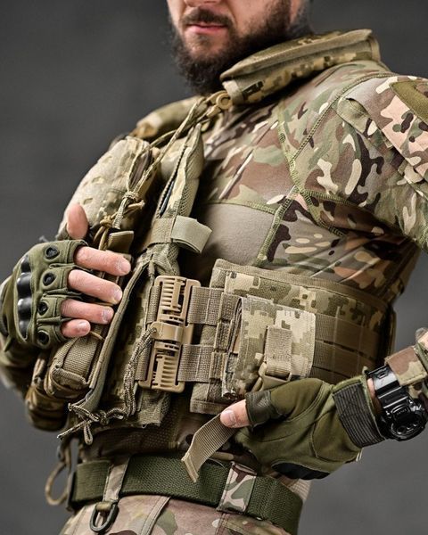 Плитоноска Single Sword Cordura 1000D із системою Molle та 7-ма Підсумками піксель buy191032frs фото