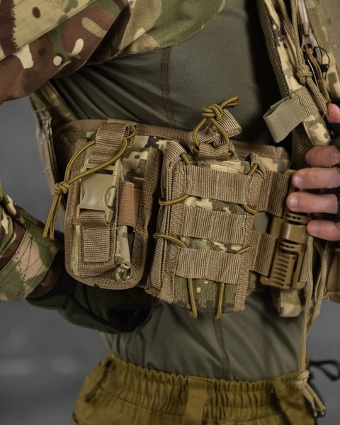 Плитоноска Single Sword Cordura 1000D із системою Molle та 7-ма Підсумками піксель buy191032frs фото