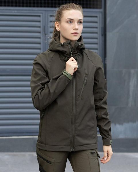 Жіноча Куртка Pobedov Matrix SoftShell хакі розмір M pobOWku2780khfrs-M фото