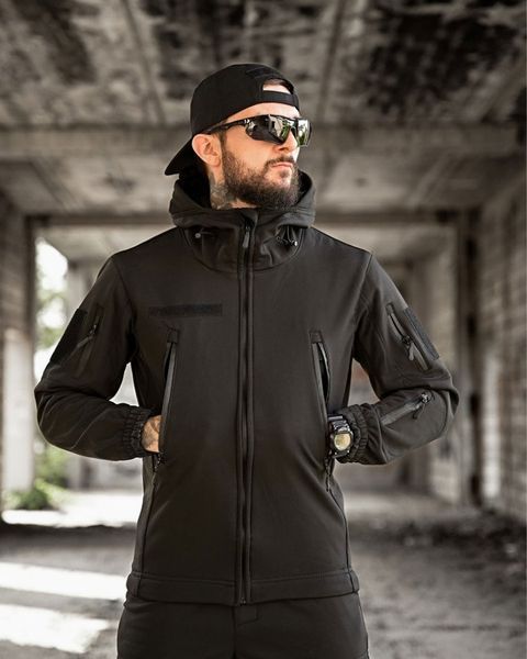 Чоловіча Форма Revival SoftShell Куртка з капюшоном + Штани чорна розмір S buy88492frs-S фото