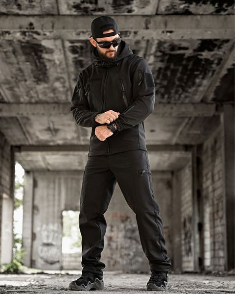 Чоловіча Форма Revival SoftShell Куртка з капюшоном + Штани чорна розмір S buy88492frs-S фото
