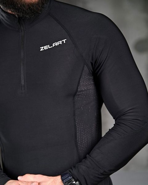 Комплект Термобілизни Zelart Zip Кофта + Штани чорний розмір S-M buy60036frs-S-M фото