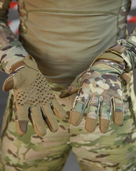 Тактичні Рукавиці SoftShell на флісі мультикам розмір L buy52392frs-L фото