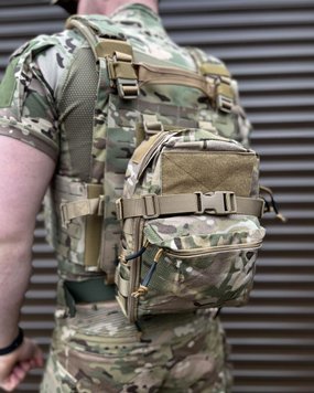 Рюкзак Cordura для плитоноски з кріпленням Molle мультикам  bkrS1frs-S фото