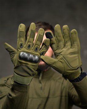 Тактичні Рукавиці Full Finger на хутрі олива розмір L buy97470frs-L фото