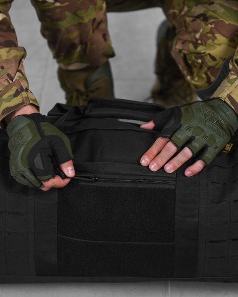 Сумка баул Silver Knight Cordura 600D із кріпленням Molle чорна розмір 55х30х25 см buy86720frs фото