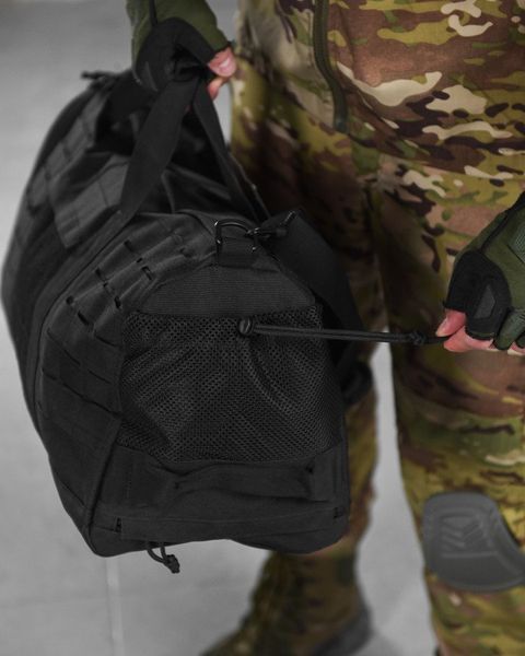 Сумка баул Silver Knight Cordura 600D із кріпленням Molle чорна розмір 55х30х25 см buy86720frs фото