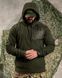Флісова Кофта 7.62 Tactical Hexagon Hybrid соти з капюшоном олива розмір 2XL buy97902-2XL фото 3
