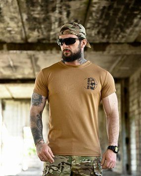 Футболка Born Of War з принтом Welcome to Ukraine койот розмір S buy96458frs-S фото