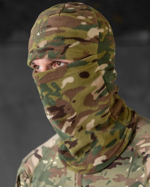 Флісова Балаклава з принтом Тризуб мультикам One Size buy89084frs фото