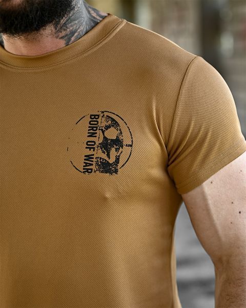 Футболка Born Of War з принтом Welcome to Ukraine койот розмір S buy96458frs-S фото