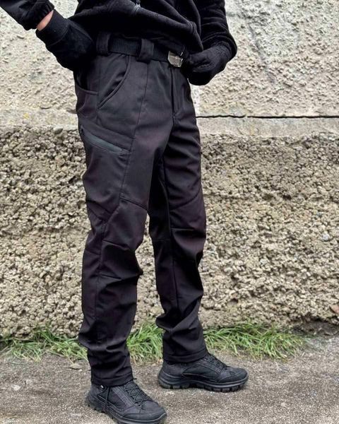 Штани Viking 2.0 SoftShell на флісі чорні розмір S for04331frs-S фото