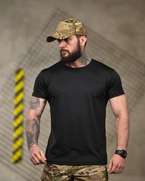 Футболка Selion Coolmax з принтом Veteran чорна розмір M buy92394frs-M фото