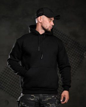 Худі Genesis на флісі з принтом Warning чорне розмір M buy97246frs-M фото