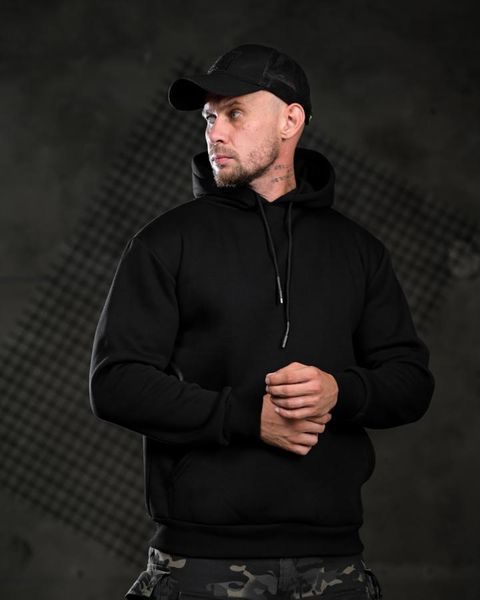 Худі Genesis на флісі з принтом Warning чорне розмір M buy97246frs-M фото