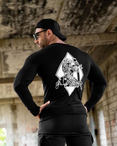 Лонгслів на флісі з принтом Girl чорний розмір M buy97326frs-M фото