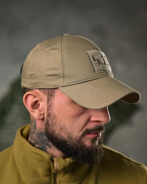 Тактична Бейсболка 5.11 з липучкою під шеврон койот One Size buy97775 фото