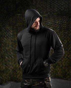 Худі Maklin двохнитка з принтом Молодість чорне розмір M buy92206frs-M фото