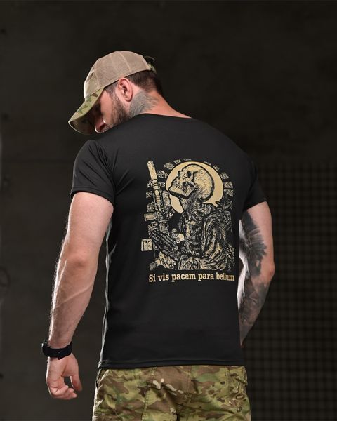 Футболка Born Of War Coolmax з принтом Si Vis Pacem Para Bellum чорна розмір S buy96901frs-S фото
