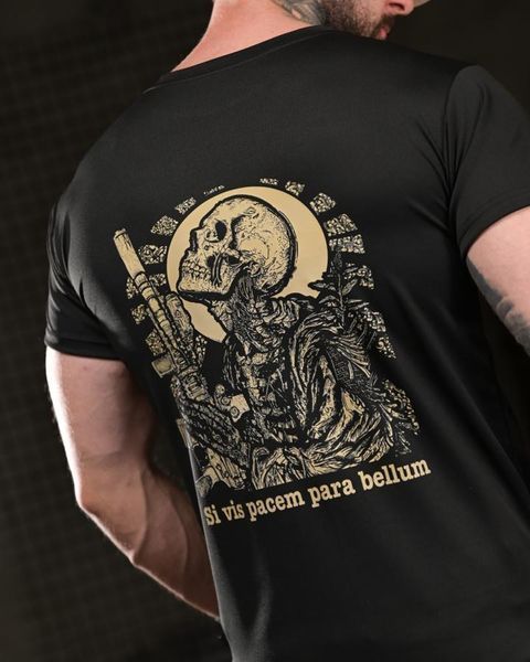 Футболка Born Of War Coolmax з принтом Si Vis Pacem Para Bellum чорна розмір S buy96901frs-S фото