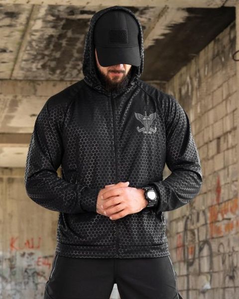 Худі Oblivion Tactical Coolmax з принтом Завжди Перші чорне розмір S buy97312frs-S фото