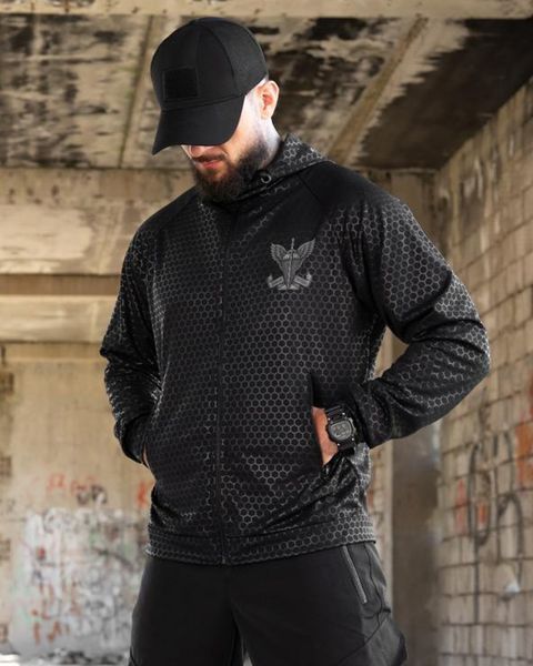 Худі Oblivion Tactical Coolmax з принтом Завжди Перші чорне розмір S buy97312frs-S фото