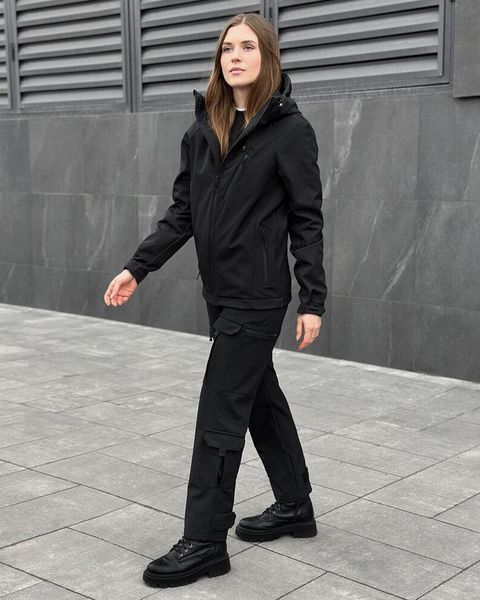 Жіноча Куртка Pobedov Matrix SoftShell чорна розмір 2XL pobOWku2780bafrs-2XL фото