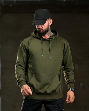 Худі Trenash з принтом Never Sleep олива розмір M buy97163frs-M фото