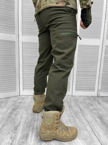 Штани Сerimonia Softshell на флісі олива розмір S buy12183frs-S фото